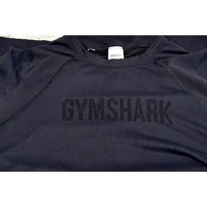 Gymshark T-Shirt Womens Spellout Black Logo Gym Workout Training Top‎ Tee  SMALL